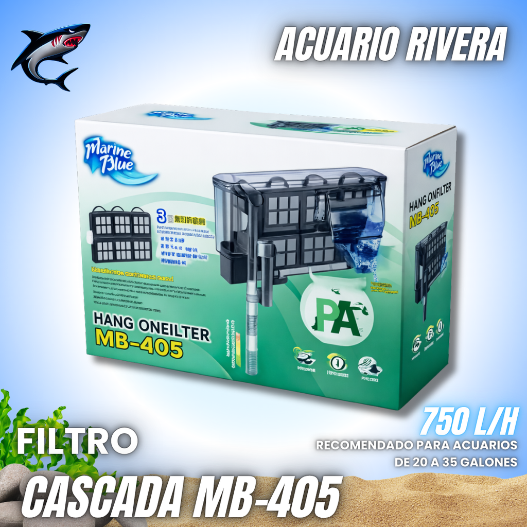 Filtro de Cascada 750 L/h (Doble Cascada)