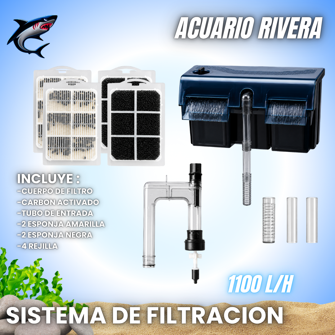 Filtro de Cascada 1100 L/h (Doble Cascada)